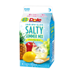 夏にうれしい、塩とフルーツのハーモニー！ 『DoleⓇ SALTY SUMMER MIX パイン＆レモン』450ml 期間限定発売
