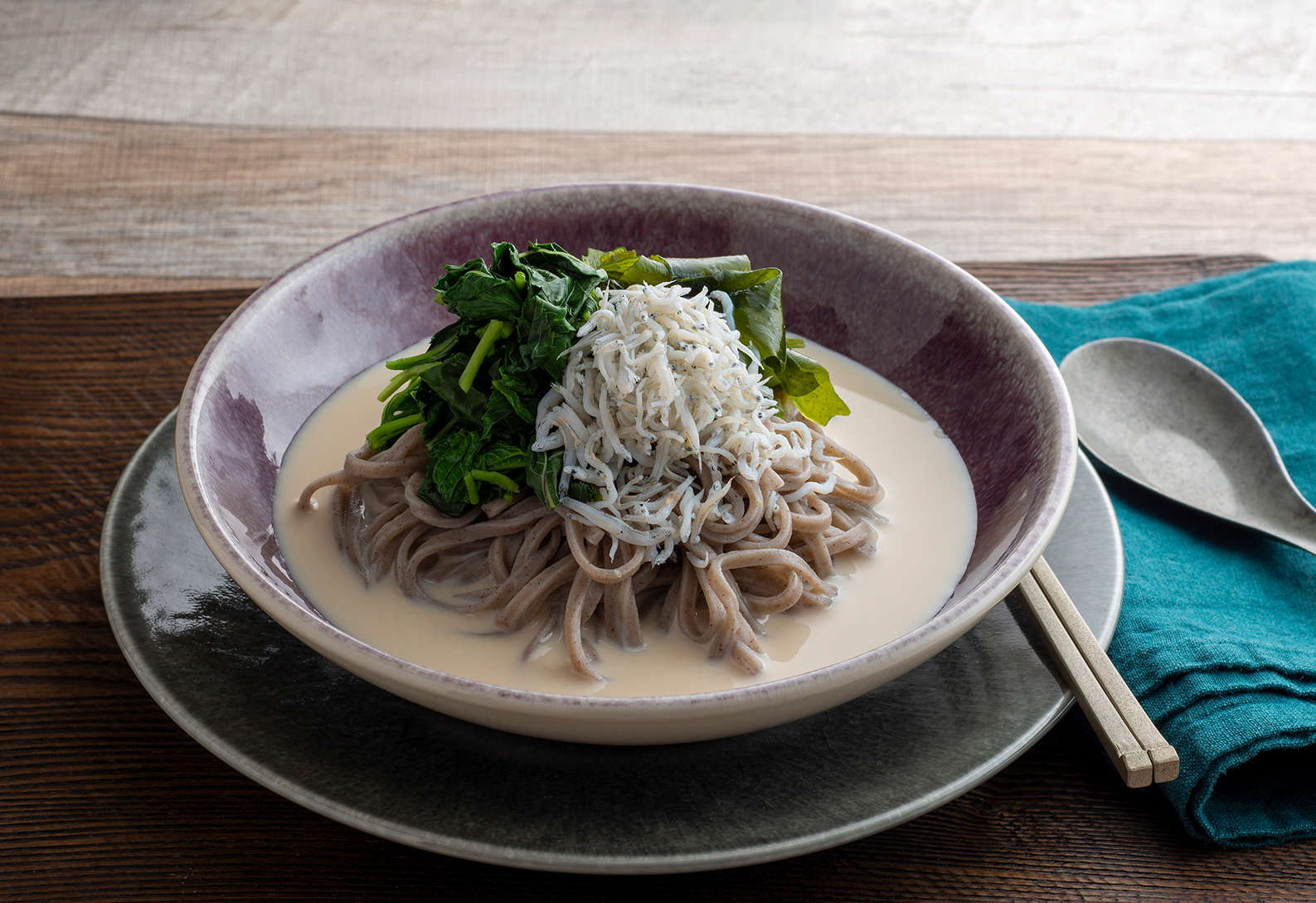 ミルク麺つゆ蕎麦