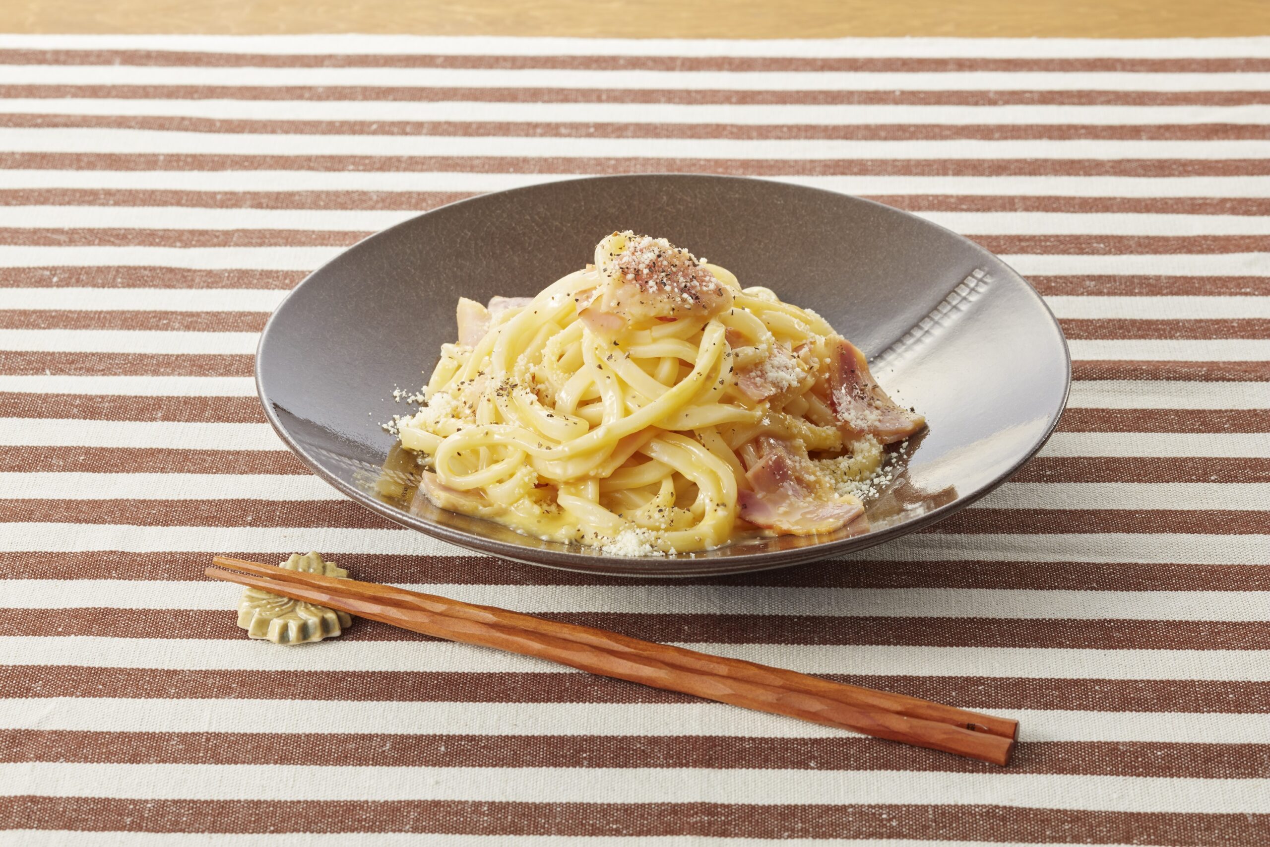釜玉カルボナーラうどん