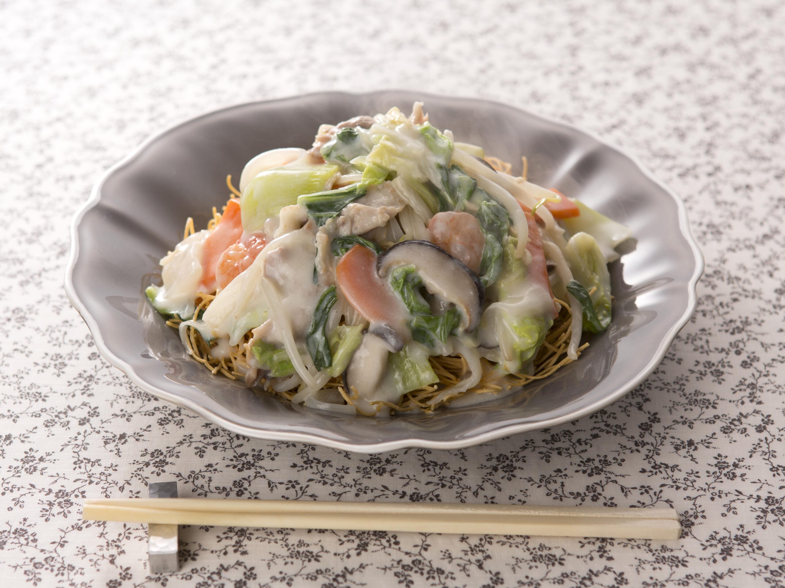 白いあんかけ焼きそば