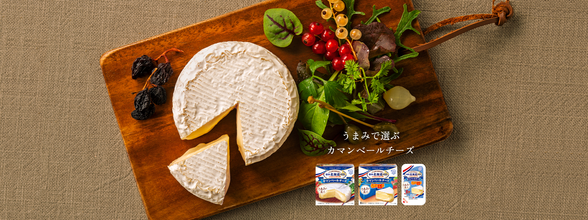 雪印メグミルク 雪印北海道100 カマンベールチーズ 90g×10箱入｜ 送料無料 チルド商品 チーズ 乳製品