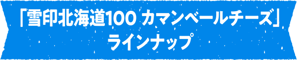 「雪印北海道100 カマンベールチーズ」ラインナップ