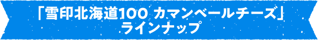 「雪印北海道100 カマンベールチーズ」ラインナップ