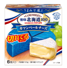 雪印北海道100カマンベールチーズ切れてるタイプ（6個入り）