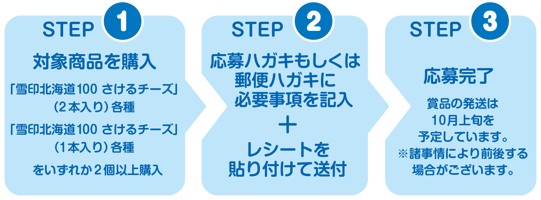 応募のステップ