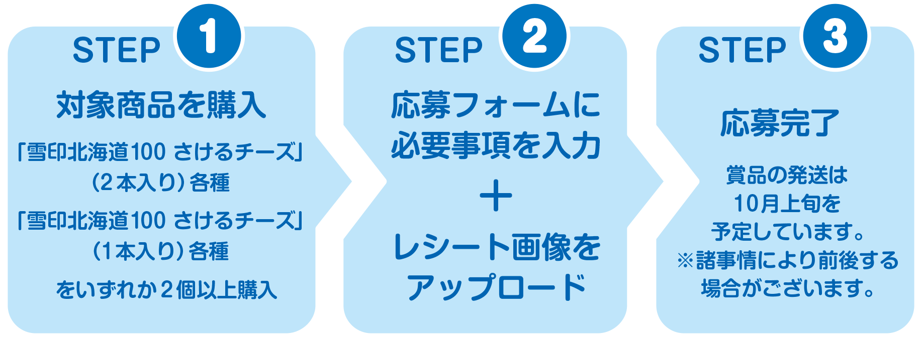 応募のステップ