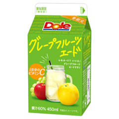 レモネード？ いいえ、グレープフルーツエードです！『DoleⓇ グレープフルーツエード』450ml 期間限定発売