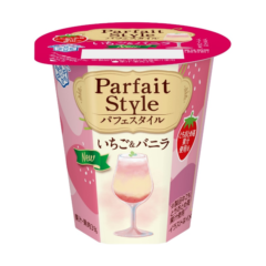ひとつのカップで多彩な味わいが楽しめます『Parfait Style いちご＆バニラ』110g2021年9月28日（火）よりリニューアル発売