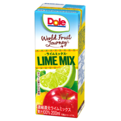 いろいろな果実のおいしさをお届け！『DoleⓇ World Fruit Journey ライムミックス100%』LL200ml2024年3月12日（火）より全国にて新発売