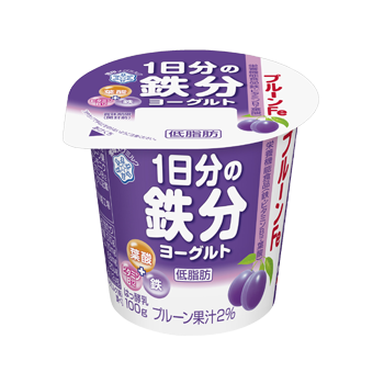 プルーンfe 1日分の鉄分ヨーグルト 商品のご案内 雪印メグミルク