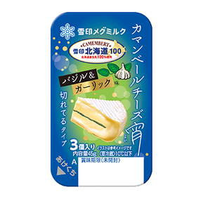 雪印北海道１００ カマンベールチーズ宵 バジル＆ガーリック味 切れてるタイプ（３個入り）