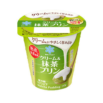クリーム&抹茶プリン