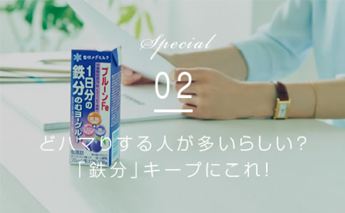 Special02 どハマりする人が多いらしい？「鉄分」キープにこれ！