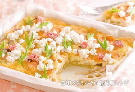  お花見カッテージチーズキッシュ