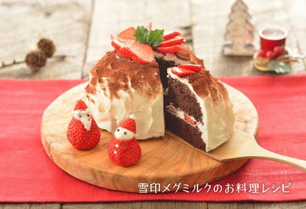 レンジでショコラクリスマスケーキ 雪印メグミルクのお料理レシピ