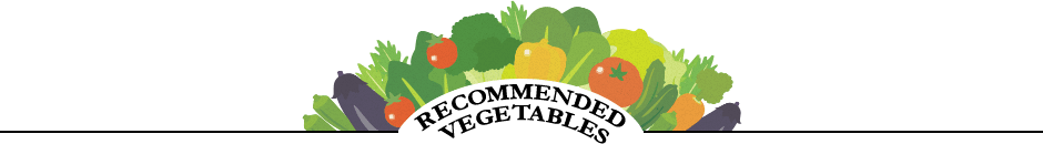 RECOMMENDED VEGETABLES