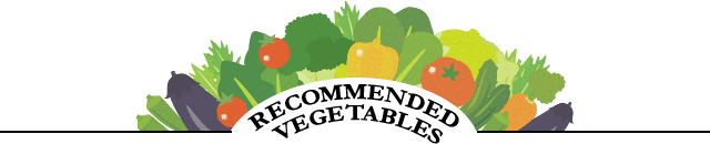 RECOMMENDED VEGETABLES